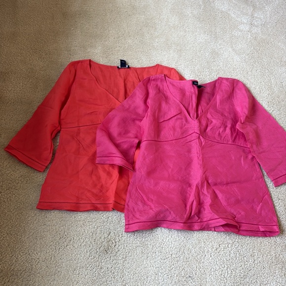 Ann Taylor Linen Top Bundle Sz. 6 - Picture 1 of 8
